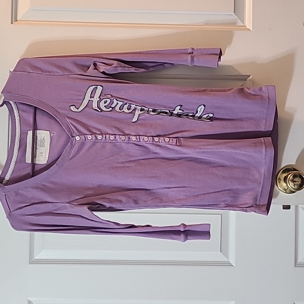 Aeropostale purple long sleeve shirt